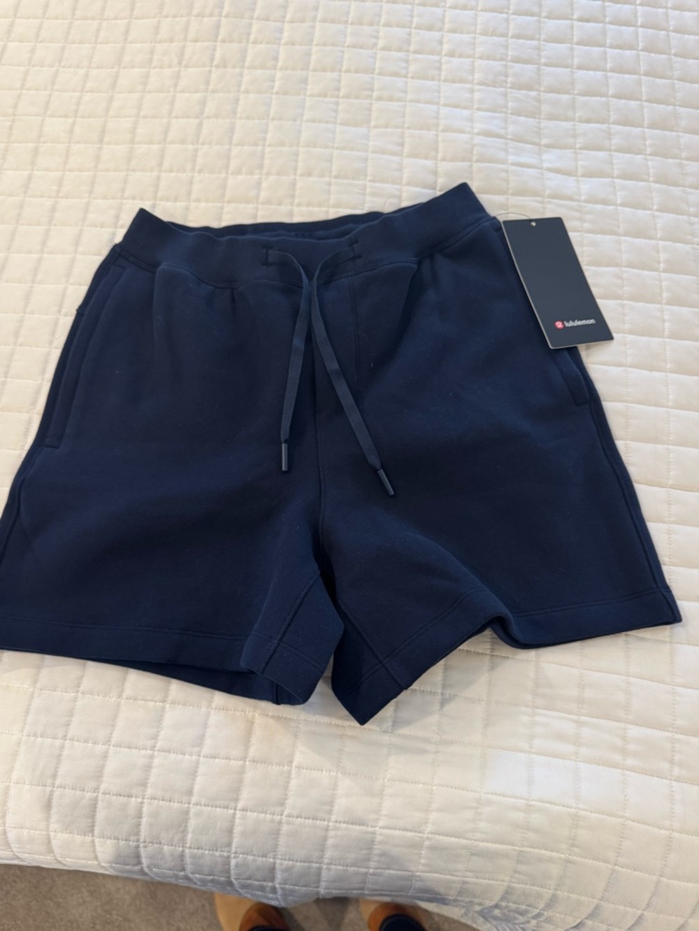 lululemon athletica Men's Navy Drawstring Athletic Shorts